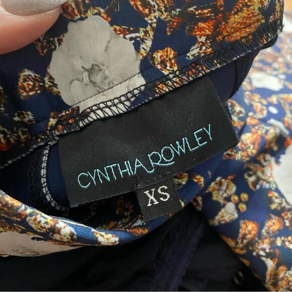 Cynthia Rowley floral print pants / leggings - Picture 4 of 7